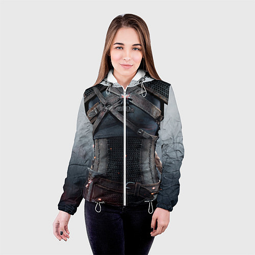Женская куртка Броня Геральта / 3D-Белый – фото 4