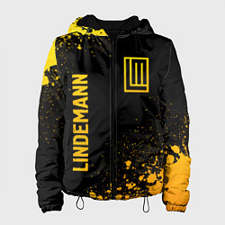 Женская куртка Lindemann - gold gradient: надпись, символ