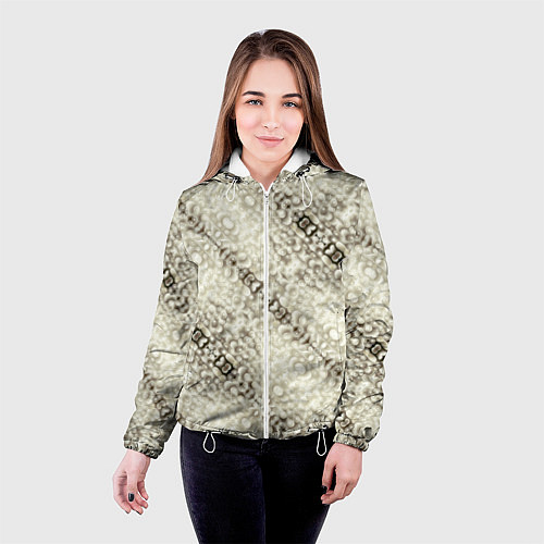 Женская куртка Жемчужная россыпь / 3D-Белый – фото 4
