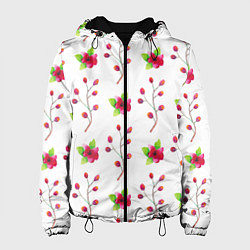 Женская куртка Red flowers