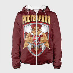 Куртка с капюшоном женская Росгвардия МВД, цвет: 3D-белый