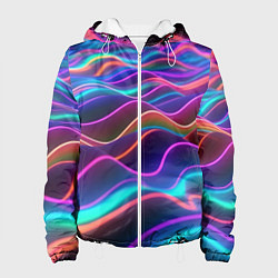 Женская куртка Синие и фиолетовые волны