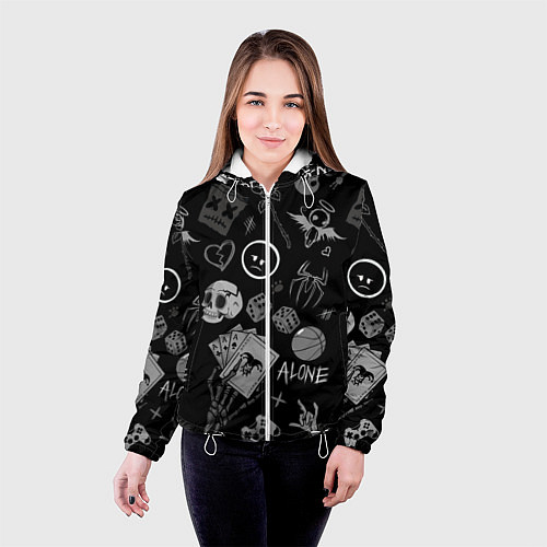 Женская куртка Sad art / 3D-Белый – фото 4