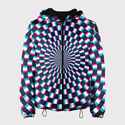 Женская куртка Оптическая иллюзия глитч