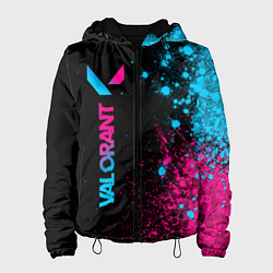 Женская куртка Valorant - neon gradient: по-вертикали