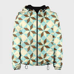 Женская куртка Brown blue pattern