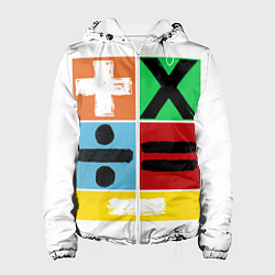 Куртка с капюшоном женская Эд Ширан математическая эра, цвет: 3D-белый