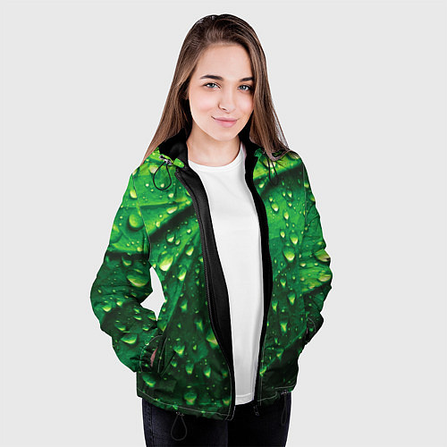 Женская куртка Утренняя роса / 3D-Черный – фото 3