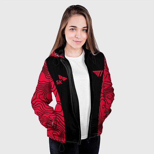 Женская куртка T1 форма red / 3D-Черный – фото 3