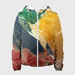 Женская куртка Мраморная радуга