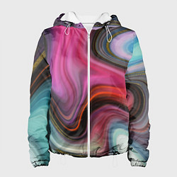 Куртка с капюшоном женская Pink wave, цвет: 3D-белый