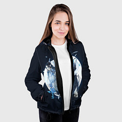 Куртка с капюшоном женская Вэй и Лань, цвет: 3D-черный — фото 2
