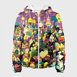 Женская куртка Праздничный город