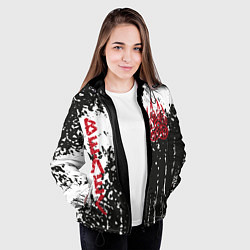 Куртка с капюшоном женская Лапа медведя, цвет: 3D-черный — фото 2