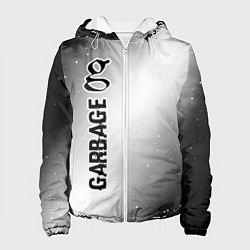 Куртка с капюшоном женская Garbage glitch на светлом фоне: по-вертикали, цвет: 3D-белый