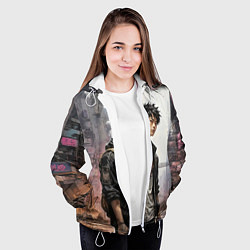 Куртка с капюшоном женская Местный хулиган, цвет: 3D-белый — фото 2