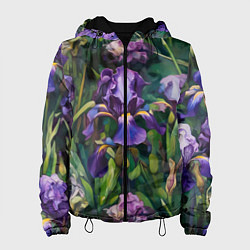 Женская куртка Ирисы паттерн