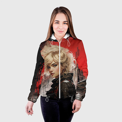 Женская куртка Смотрящая за районом / 3D-Белый – фото 4