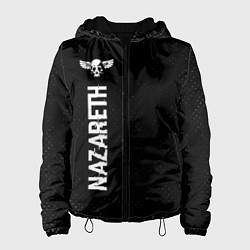Женская куртка Nazareth glitch на темном фоне: по-вертикали