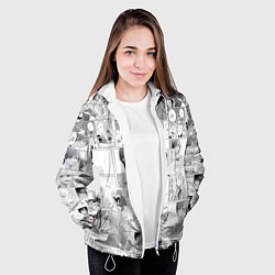 Куртка с капюшоном женская Моя любовь 999 уровня к Ямаде - манга, цвет: 3D-белый — фото 2
