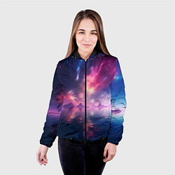 Куртка с капюшоном женская Space and islands, цвет: 3D-черный — фото 2