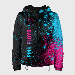 Женская куртка Pink Floyd - neon gradient: по-вертикали
