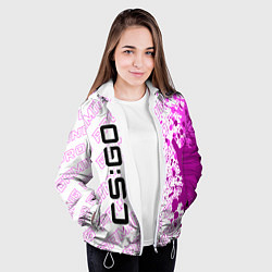 Куртка с капюшоном женская Counter Strike pro gaming: по-вертикали, цвет: 3D-белый — фото 2