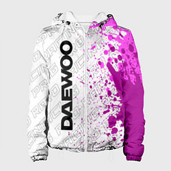 Куртка с капюшоном женская Daewoo pro racing: по-вертикали, цвет: 3D-белый