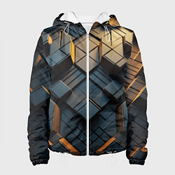Женская куртка Объемные кубы