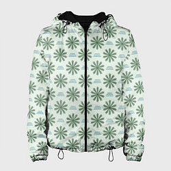 Женская куртка Веточки и полоски