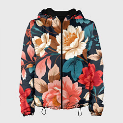 Женская куртка Летние цветы - паттерн