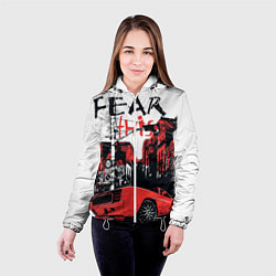 Куртка с капюшоном женская Fear This, цвет: 3D-белый — фото 2