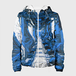 Женская куртка Синяя комната киберпанк