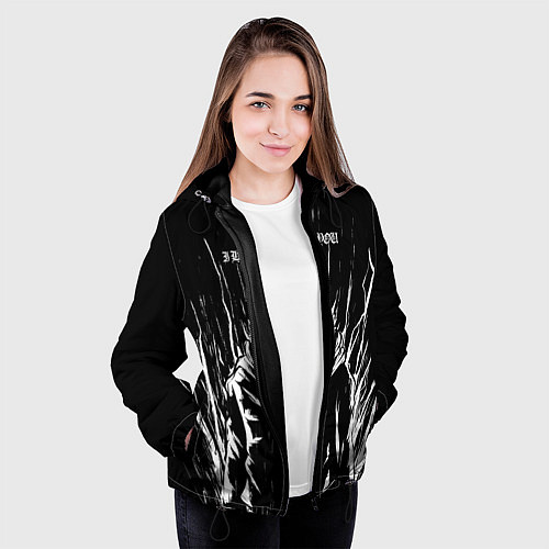 Женская куртка Итадори в ярости - Магическая битва / 3D-Черный – фото 3