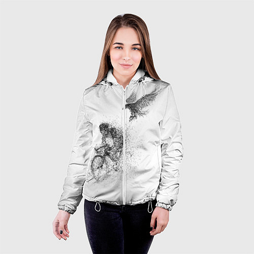 Женская куртка Скорость,моя стихия / 3D-Белый – фото 4