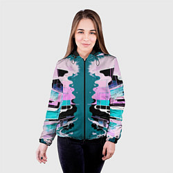Куртка с капюшоном женская Vanguard abstraction - vogue, цвет: 3D-черный — фото 2