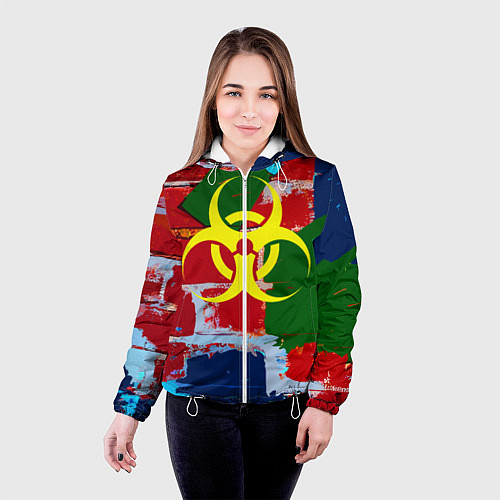 Женская куртка Стена / 3D-Белый – фото 4