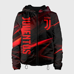 Женская куртка Juventus black red logo