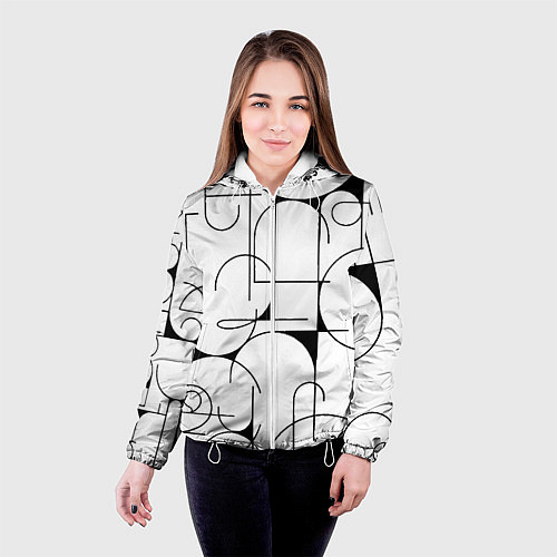 Женская куртка Армения моя Буквы / 3D-Белый – фото 4