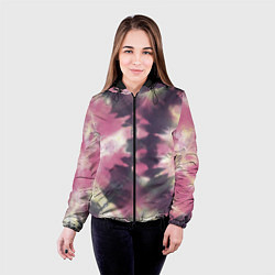 Куртка с капюшоном женская Tie-Dye дизайн, цвет: 3D-черный — фото 2