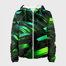 Женская куртка Dark green abstract