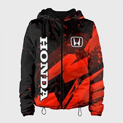 Женская куртка Honda - красная абстракция