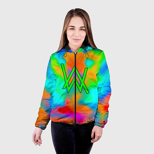 Женская куртка Alan walker toxic music / 3D-Черный – фото 4