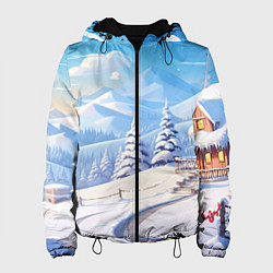 Женская куртка Снежный новогодний денек