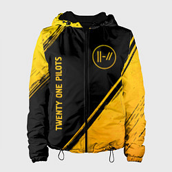 Женская куртка Twenty One Pilots - gold gradient вертикально