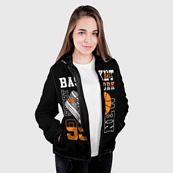 Куртка с капюшоном женская Basketball New York, цвет: 3D-черный — фото 2