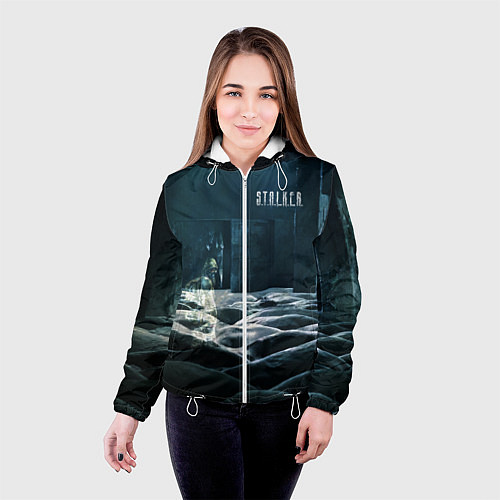 Женская куртка STALKER Одиночка призрак / 3D-Белый – фото 4