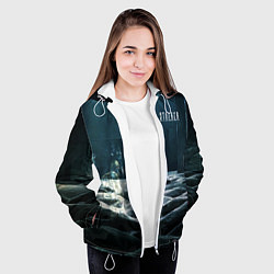 Куртка с капюшоном женская STALKER Одиночка призрак, цвет: 3D-белый — фото 2