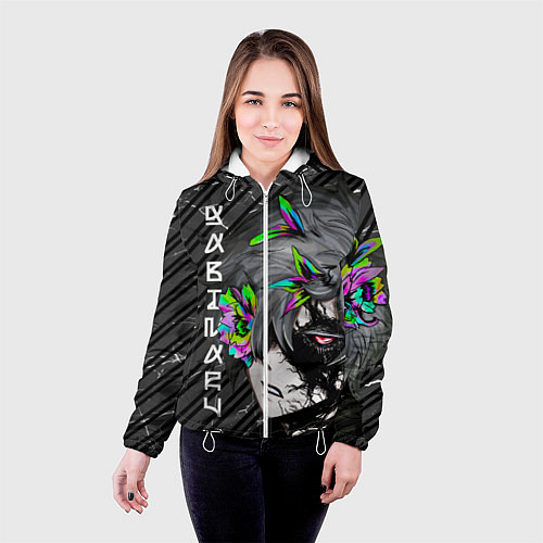 Женская куртка Адский рай - пустой Габимару / 3D-Белый – фото 4