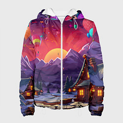 Женская куртка Новогодний закат